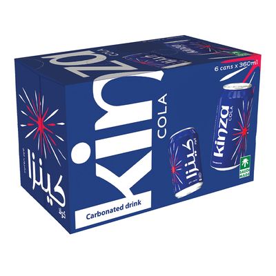 Kinza Soft Drink Cola 360 ML x 6