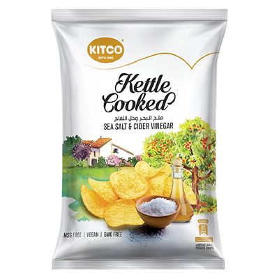 Kitco Potato Chips Kettle Cooked Sea Salt and Apple Cider Vinegar Flavor 150 G