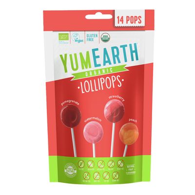 Yum Earth Lollipop Assorted Fruit Flavors Organic 87 G