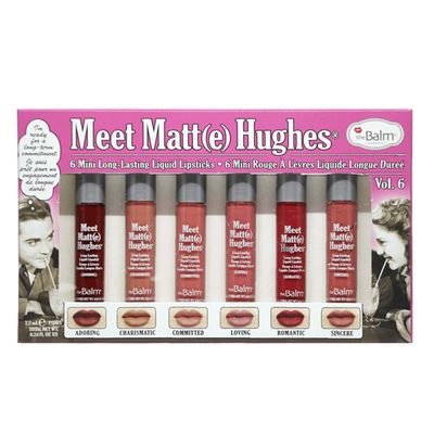 The Balm Meet Matt(E) Hughes Mini Long-Lasting Liquid Lipstick Set - VOL 6 - 6pcs