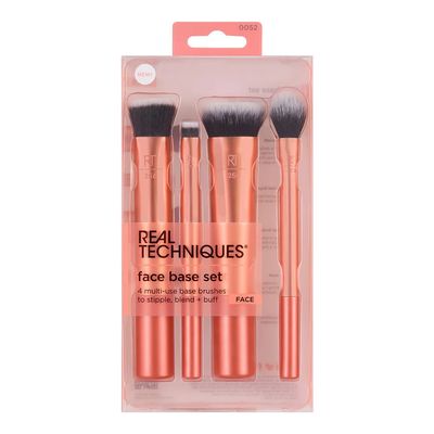 Real Techniques Face Base Makeup Brush Kit - 4 Pieces 