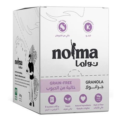 نولما جرانولا ميني خالية من الحبوب نباتي - 40 جرام × 6
