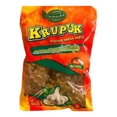 Algamah Snack Krupuk Stars Garlic Flavor 200 G