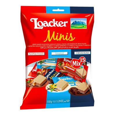 Loacker Wafer Minis Mixed 150 G