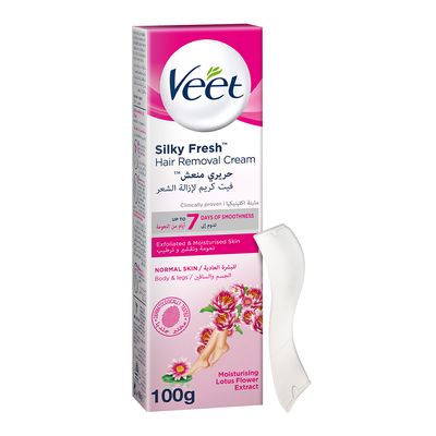 Veet Hair Removal Cream For Normal Skin Lotus Milk & Jasmine Fragrance 100 G