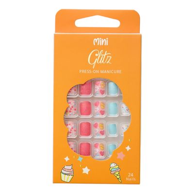 Glitz Press On Nails for Kids Sprinkles #1 - 24 pieces