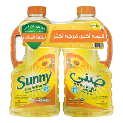 صني زيت نباتي صن أكتيف - 1.5 لتر × 2