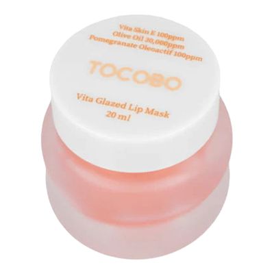 TOCOBO Vita Glazed Lip Mask with Vitamin E, Olive Oil, and Pomegranate Extract - 20ml