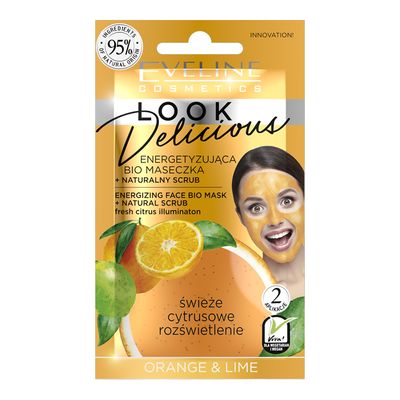 Eveline Cosmetics Look Delicious Energizing Face Bio Mask Orange & Lemon - 10ml