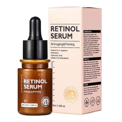 فايبرنت جلامور سيروم العين للهالات والتجاعيد وشد البشرة بالريتينول 1% – 30 مل