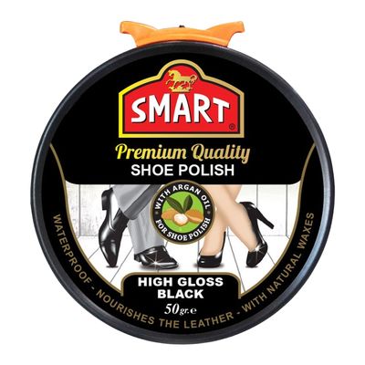 Smart Shoe Polish Black High Gloss 50 ML
