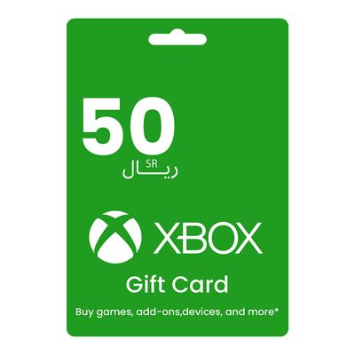 اكس بوكس لايف 50 ريال المتجر السعودي