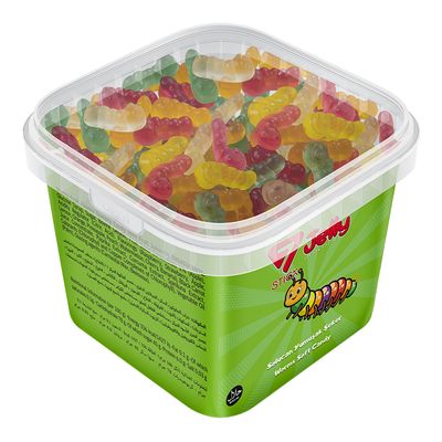 7 Stick Candy Jelly Worms 150 G