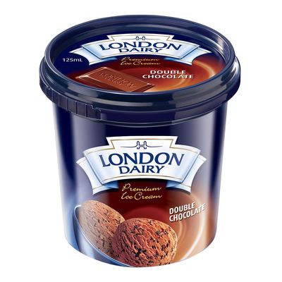 London Dairy Ice Cream Double Chocolate 125 ML