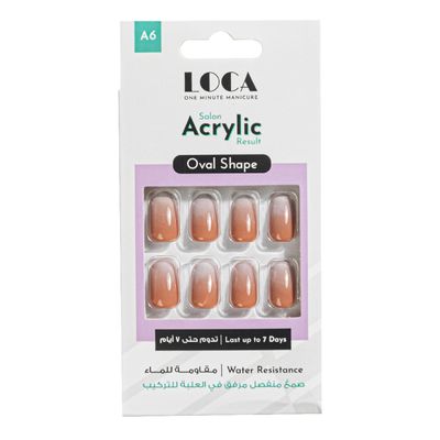Loca Press on Acrylic Nails - Oval No. A6 - Ombre