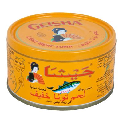 جيشا تونا لحم خفيف مملحة في زيت نباتي - 90 جرام