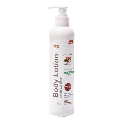 Covix Care Body Lotion with Shea Butter, Panthenol, Vitamin E, and Aloe Vera Non-greasy - 400ml