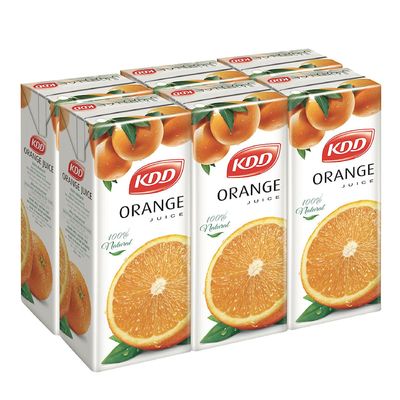 KDD Juice Orange 180 ML × 6