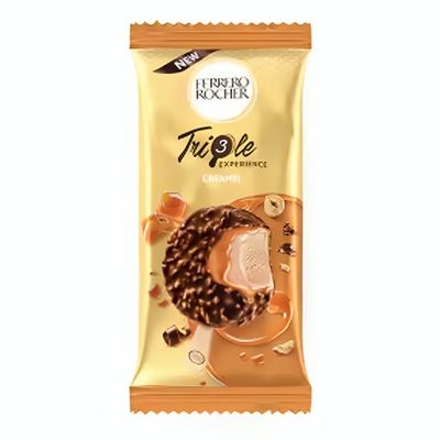  Ferrero Rocher Ice Cream Stick Caramel flavor Imported 60 Ml