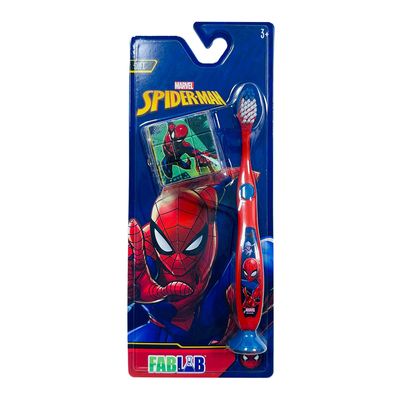 FAB LAB Marvel Toothbrush with Rubik's Cube - Spiderman