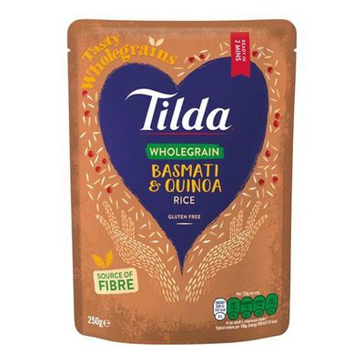 Tilda Rice Basmati With Quinoa Whole Grain Ready To Eat Gluten Free 250 G