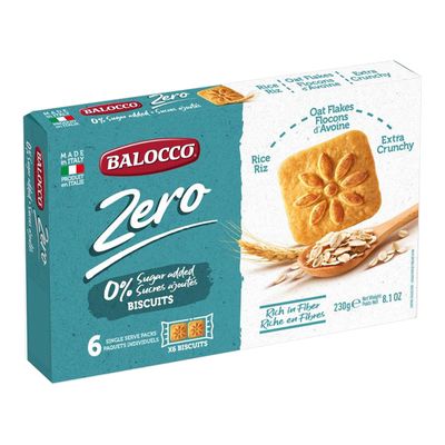 Balocco Biscuits Frollino Original No Sugar Added 230 G