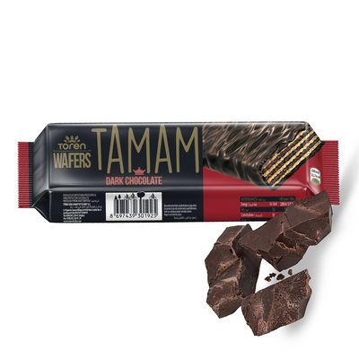Toren Tamam Wafer Covered With Double Dark Chocolate 42 G