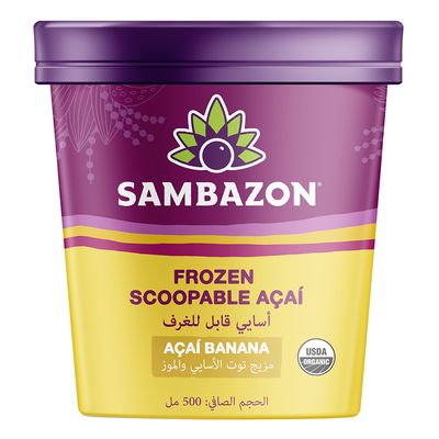 Sambazon Organic Acai Sorbet With Banana Frozen - 380g