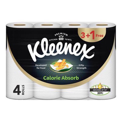 Kleenex Kitchen Paper Towels 3 Ply 55 Sheets × 4