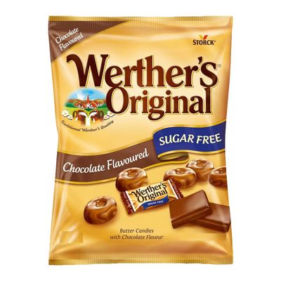 Werther's Original Butter Candies With Chocolate Flavor Sugar Free - 60g