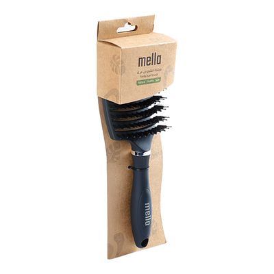 Mella Anti-Static Square Hair Brush - Black