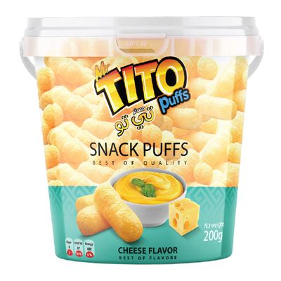 Mr Tito Snack Puffs With Cheese Flavor 200 G