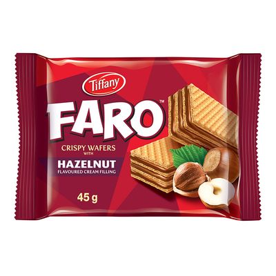 Tiffany Wafer Faro Filled With Hazelnut Cream 40 G