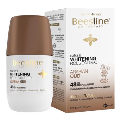 Beesline Whitening Deodorant Roll-On - Arabian Oud - 50ml