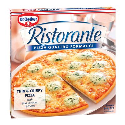 Dr.Oetker Pizza Thin Four Varieties of Cheese - 340g