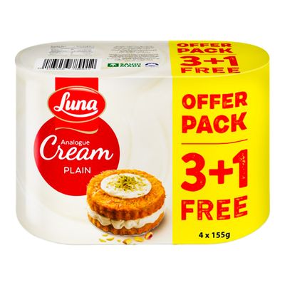 Luna Cream Analogue With Vegetable Oil 155 G × 4 