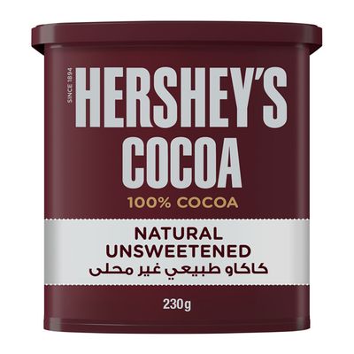 هيرشيز كاكاو طبيعي غير محلى- 230 جرام