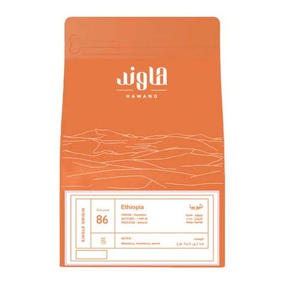 Hawand YEthiopian Coffee With Blueberry, Strawberry And Peach - 250g