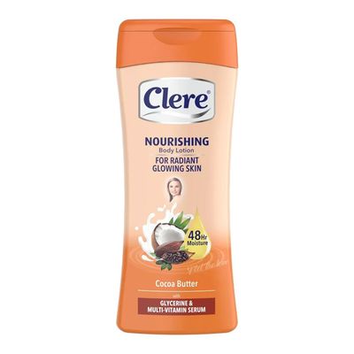 Clere Nourishing Body Lotion Cocoa Butter with Glycerine & Multi-Vitamin Serum - 400ml