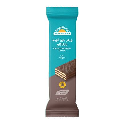 Natureland Wafer Cocoa Coconut Organic Vegan 40 G