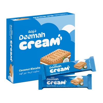Deemah Biscuit With Coconut Cream Box 30 G × 12