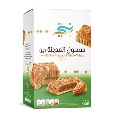 Bentte Al Madina Maamoul Whole Wheat Stuffed With Premium Dates - 350g