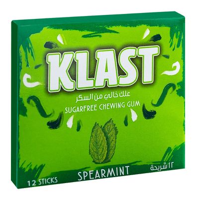 Klast Gum Spearmint Flavour Sugar Free 28.8 G