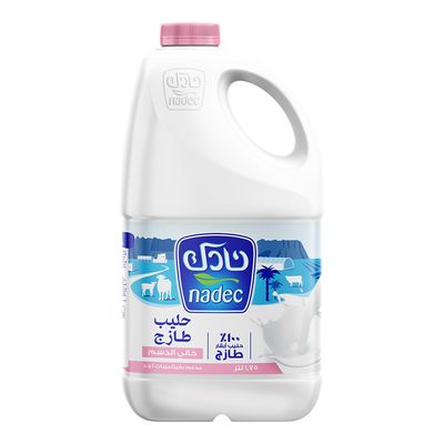 نادك حليب طازج خالي الدسم مدعم بالفيتامينات - 1.75 لتر