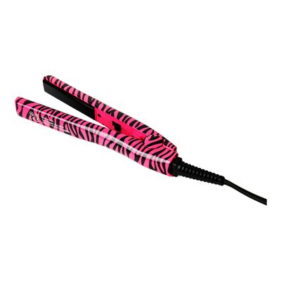 Jose Eber Mini Ceramic Hair Straightener Iron Zebra Pink