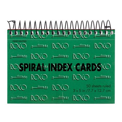 Roco Index Cards 3x5 Inches