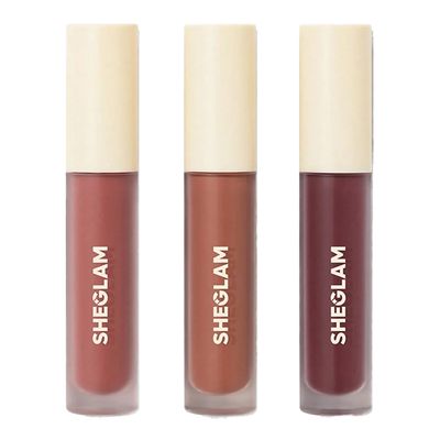 Sheglam Matte Allure Mini Liquid Lipstick Set - Feel Real - 2.3ml × 3