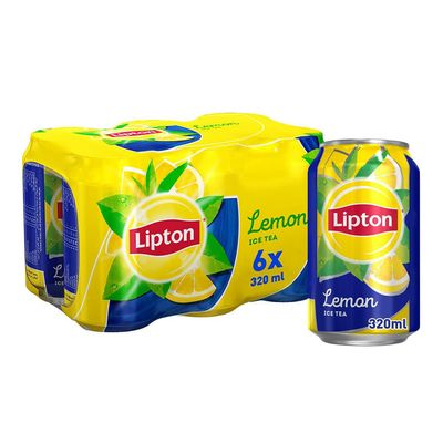 ليبتون شاي مثلج ليمون 320 مل × 6