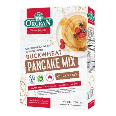 Orgran Buckwheat Pancakes Gluten Free 375 G