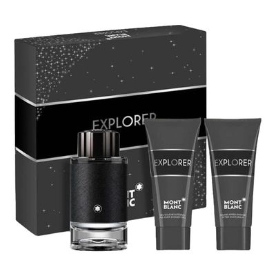 Mont Blanc Explorer Set Eau de Parfum - 100ml + After Shave - 100ml + Shower Gel - 100ml